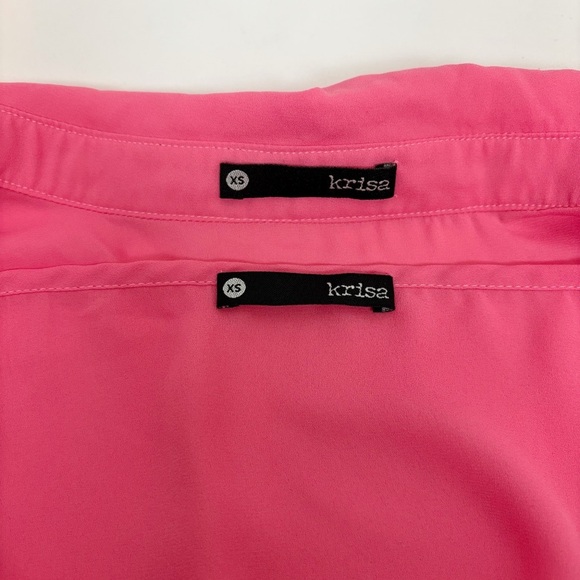 KRISA Drape Button Front Mini in Rosa Size XS - Picture 9 of 12